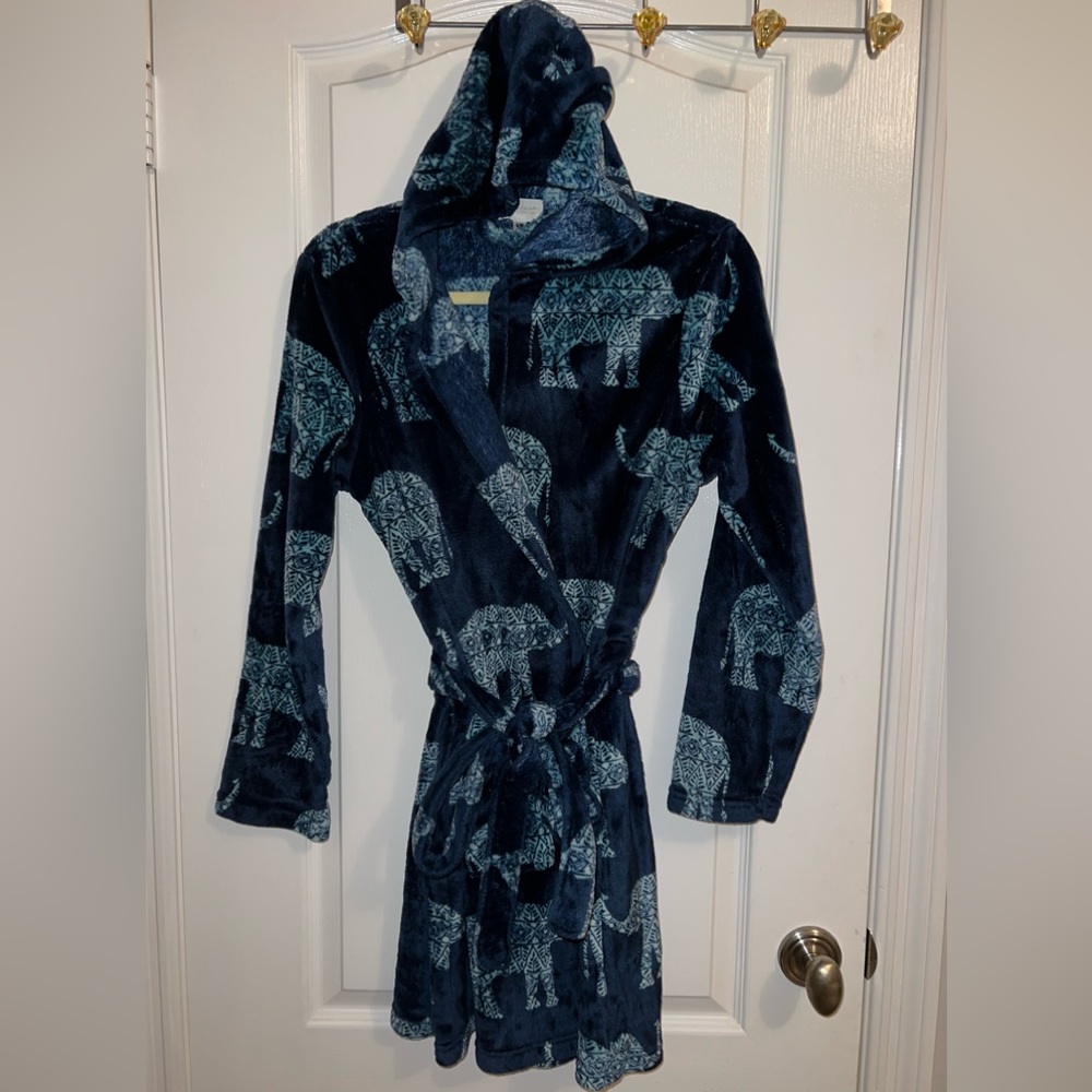 Hooded Plush Elephant Robe: Daydream by Berkshire Home S/M